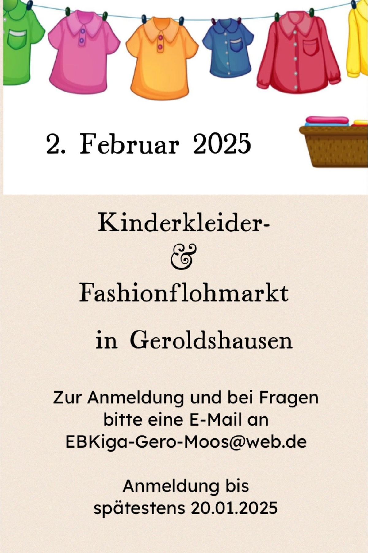 Kinder- & Fashion-Flohmarkt Geroldshausen 