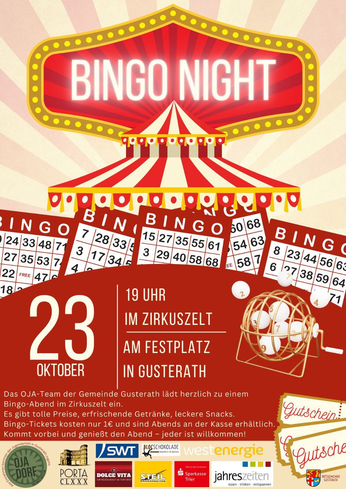 BINGO im Zirkuszelt