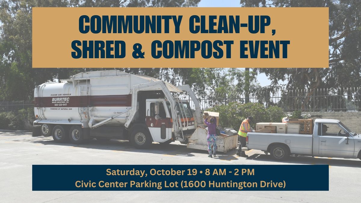 Community Clean-up, Shred & Compost Event