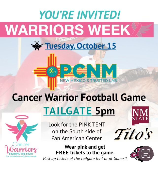 Cancer Warrior\u2019s Week NMSU Tailgate