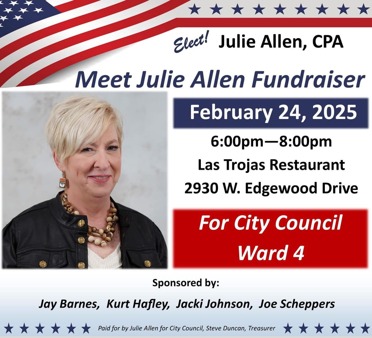 A Great Evening for Jeff City and Ward 4 - Meet Julie Allen, CPA, for City Council