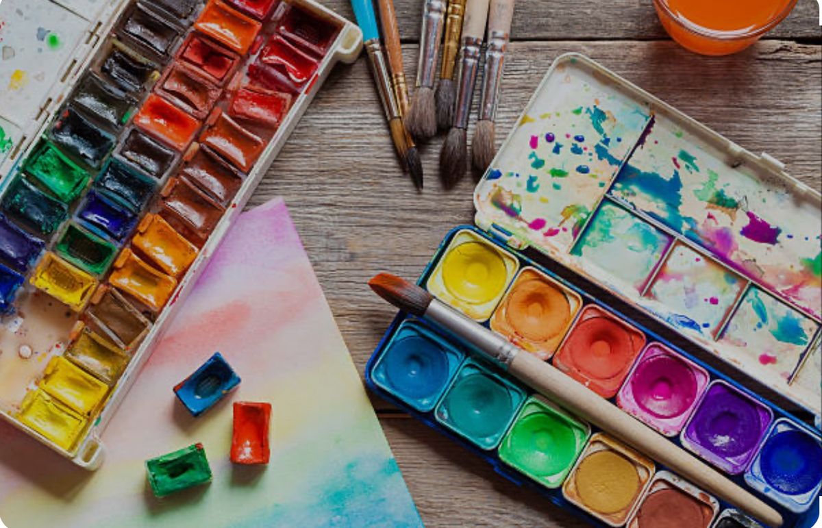 Beginner Watercolor Class $45  11-21-24  6:00-8:00