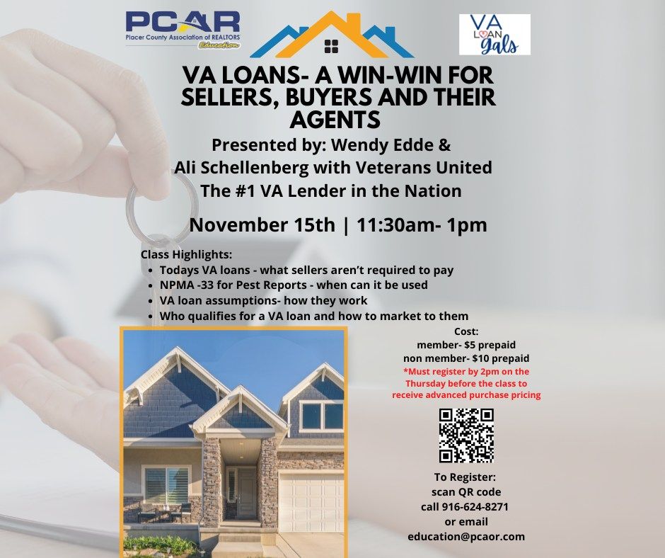 VA Loans- A Win-Win For Sellers, Buyers and Their Agents