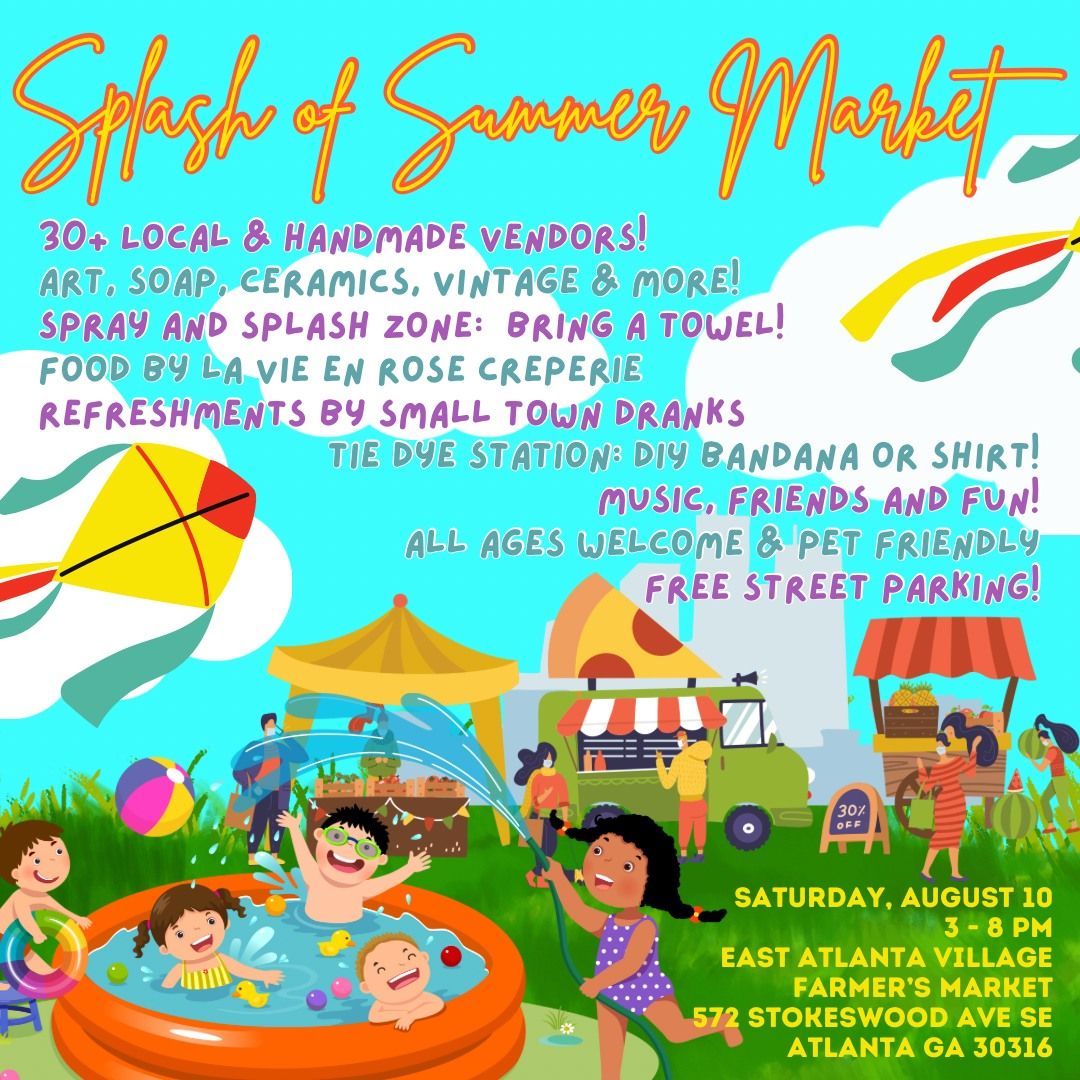 Splash of Summer Marketplace: Local Art Pop-Up Party! 