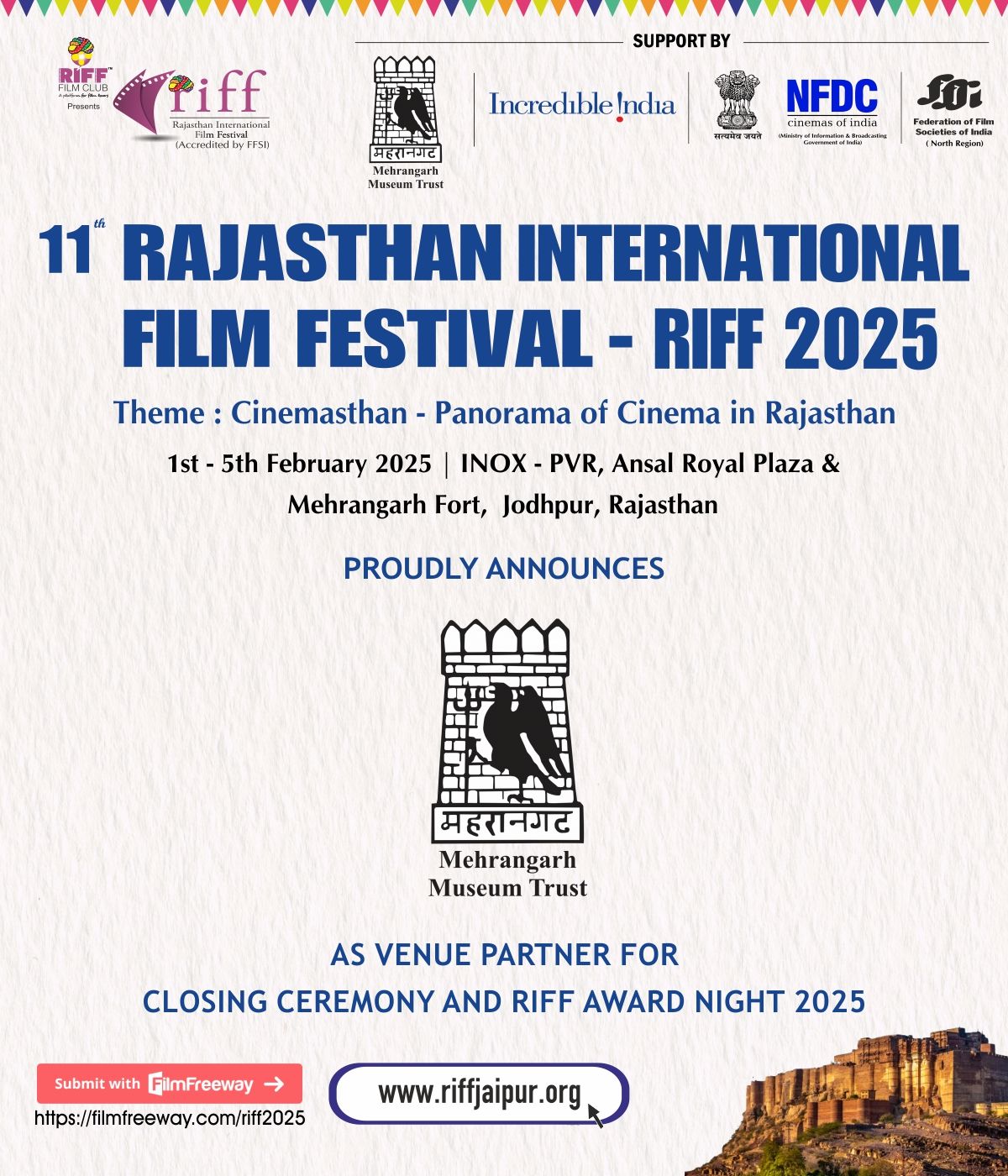 11th Rajasthan International Film Festival - RIFF 2025