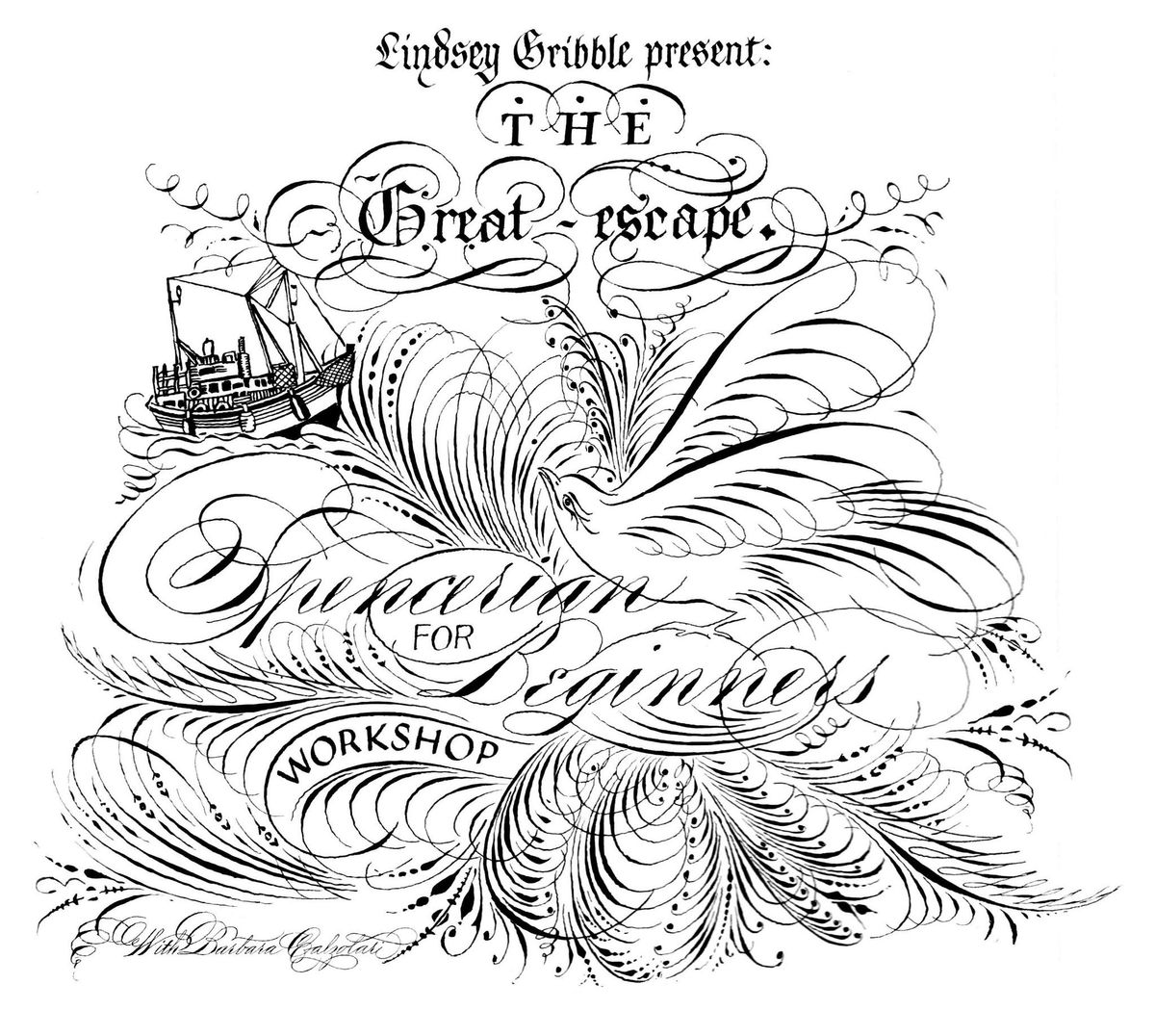 Beginners Spencerian Calligraphy with Master Penman Barbara Calzolari