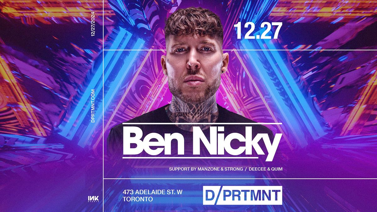 Ben Nicky at DPRTMNT 