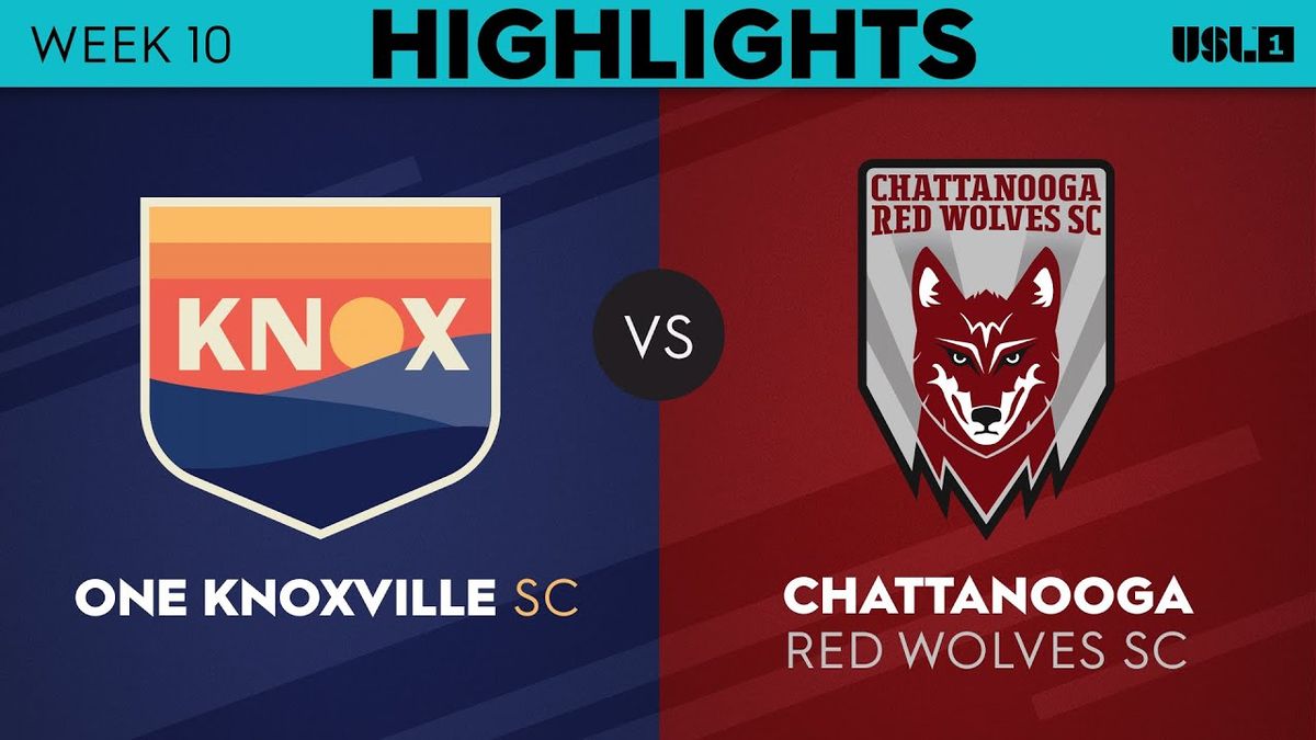 One Knoxville SC at Chattanooga Red Wolves SC