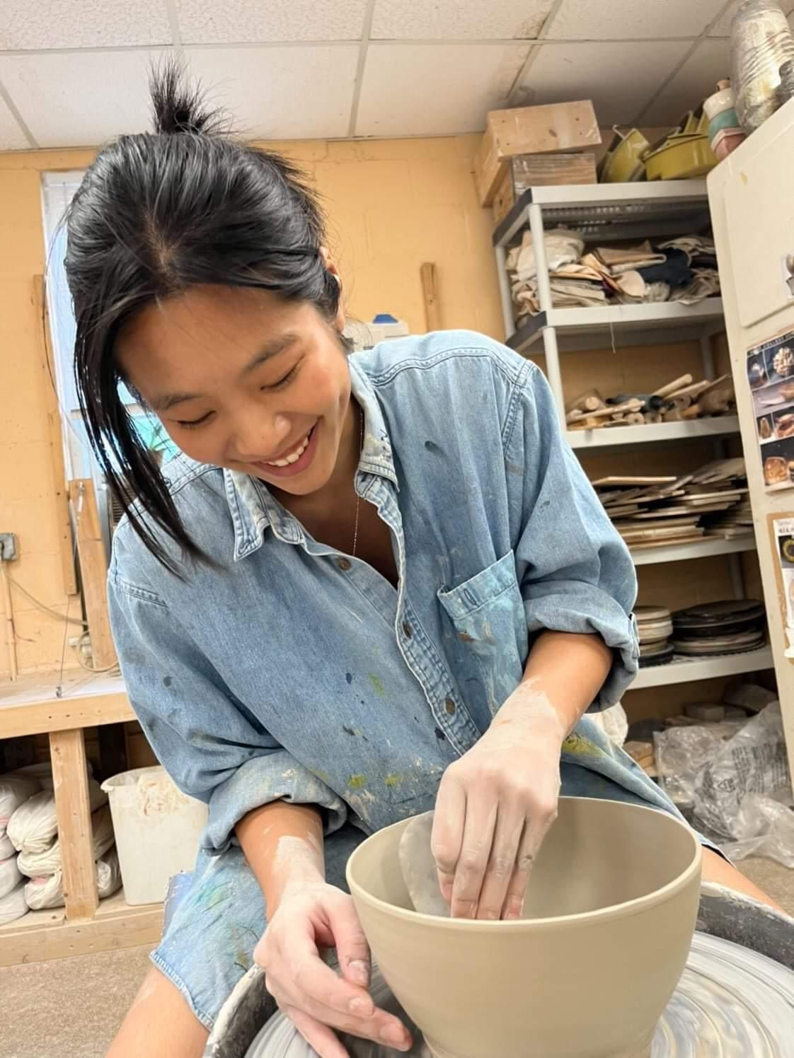 Beginning Wheel Throwing Pottery Class with Reese Nguyen