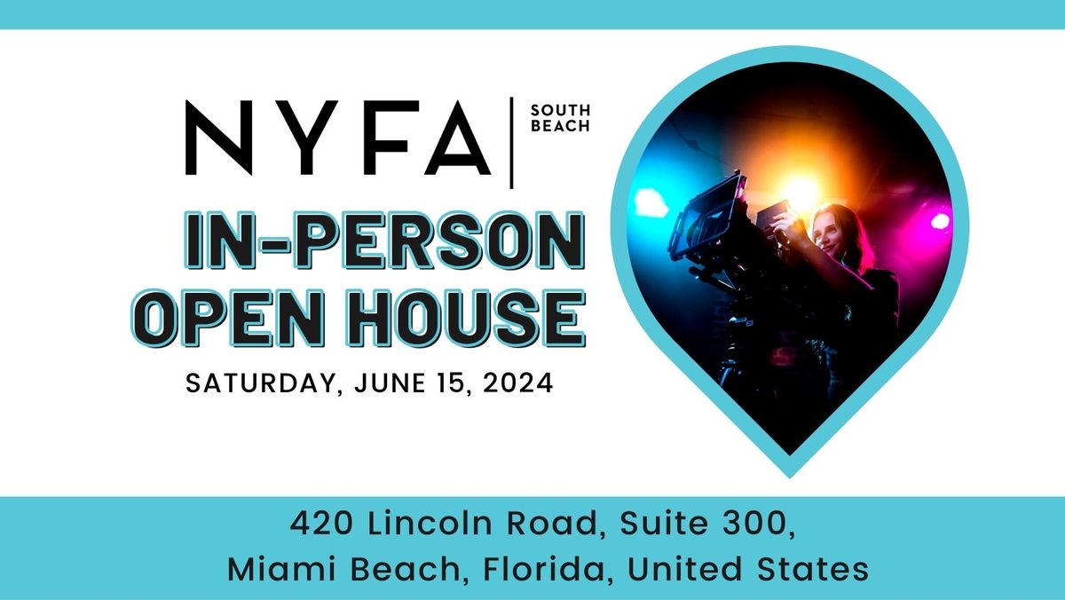 NYFA Miami Open House, Auditions & Workshop