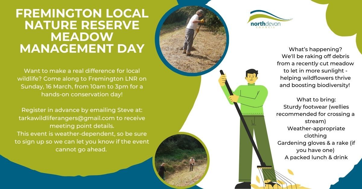 Conservation Day at Fremington Local Nature Reserve!