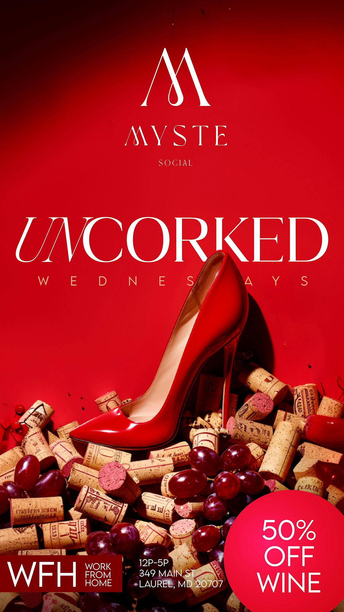 UNCORKED - 50% OFF WINE [EVERY WEDNESDAY]