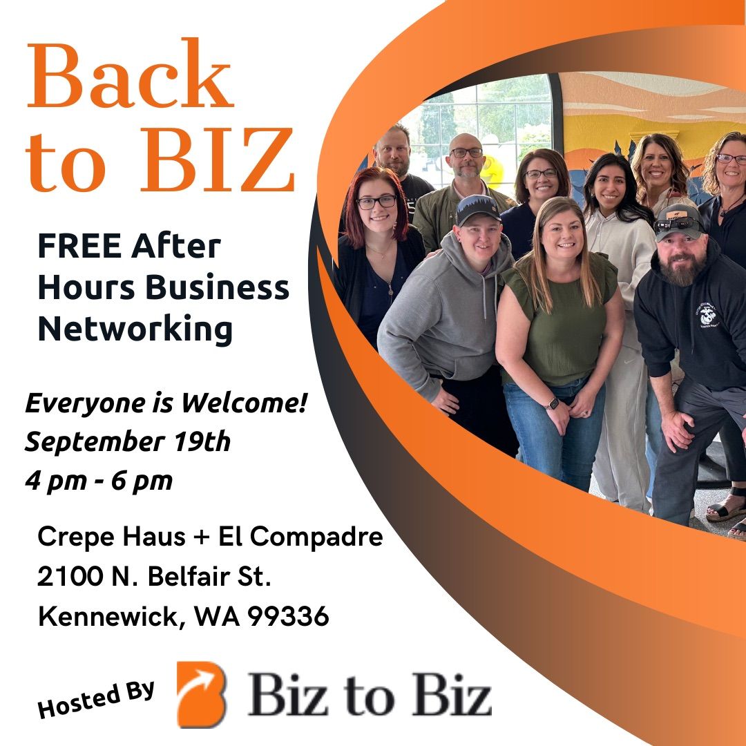 Back to Biz | Free After Hours Business Networking