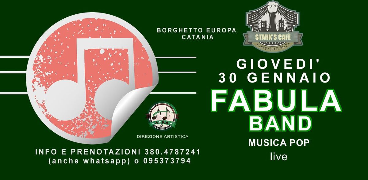 \ud83d\udd2e\u25fe FABULA POP\/ROCK BAND  live \u25fe\ud83d\udd2e\ud83e\uddda\u200d\u2642\ufe0fSTARK'S CAFE' Borghetto Europa\ud83e\uddda\u200d