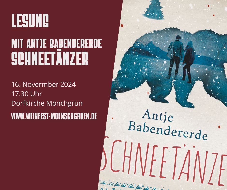 Lesung "Der Schneet\u00e4nzer" mit Antje Babendererde