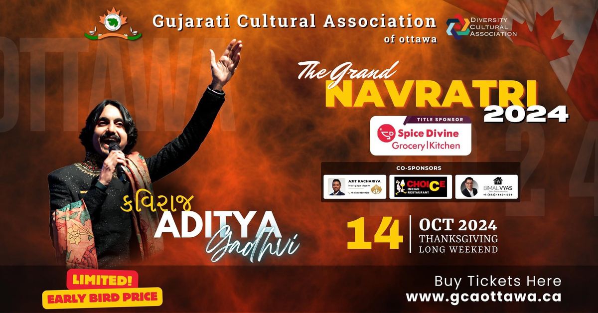 The Grand Navratri 2024 with \u0a95\u0ab5\u0abf\u0ab0\u0abe\u0a9c Aditya Gadhvi