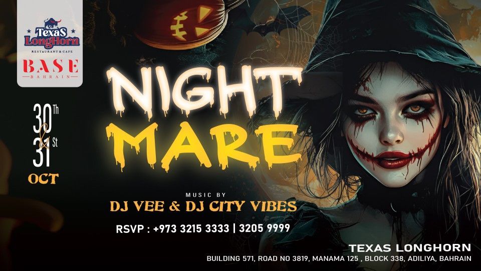 Nightmare Halloween Party at Texas Longhorn, Bahrain