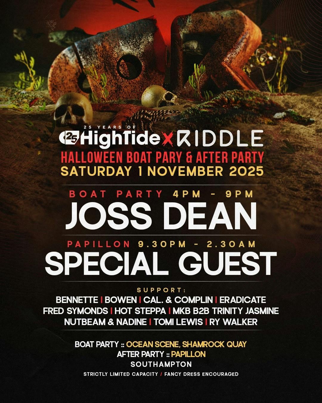 High Tide &amp; Riddle Halloween Boat Party &amp; After Party
