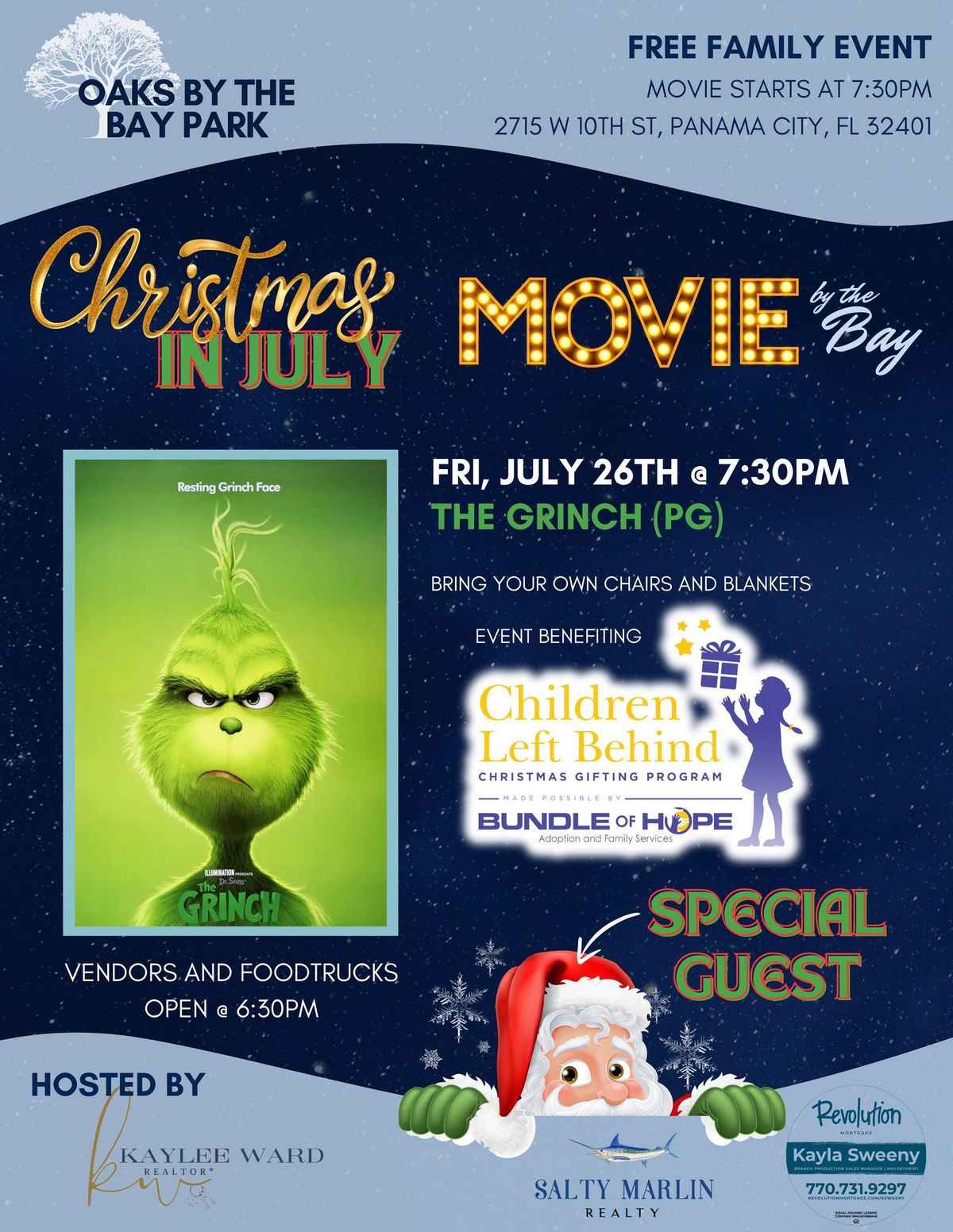 Movies by the Bay Presents Christmas in July!