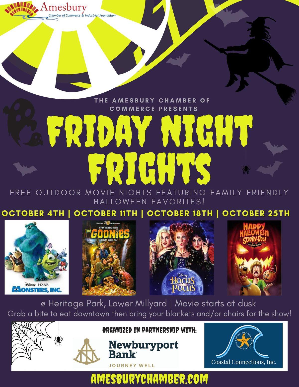 Friday Night Frights- Outdoor Movie Night featuring Hocus Pocus