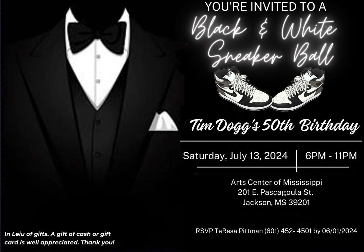 Tim Dogg's 50th Black\/White Formal Sneaker Ball