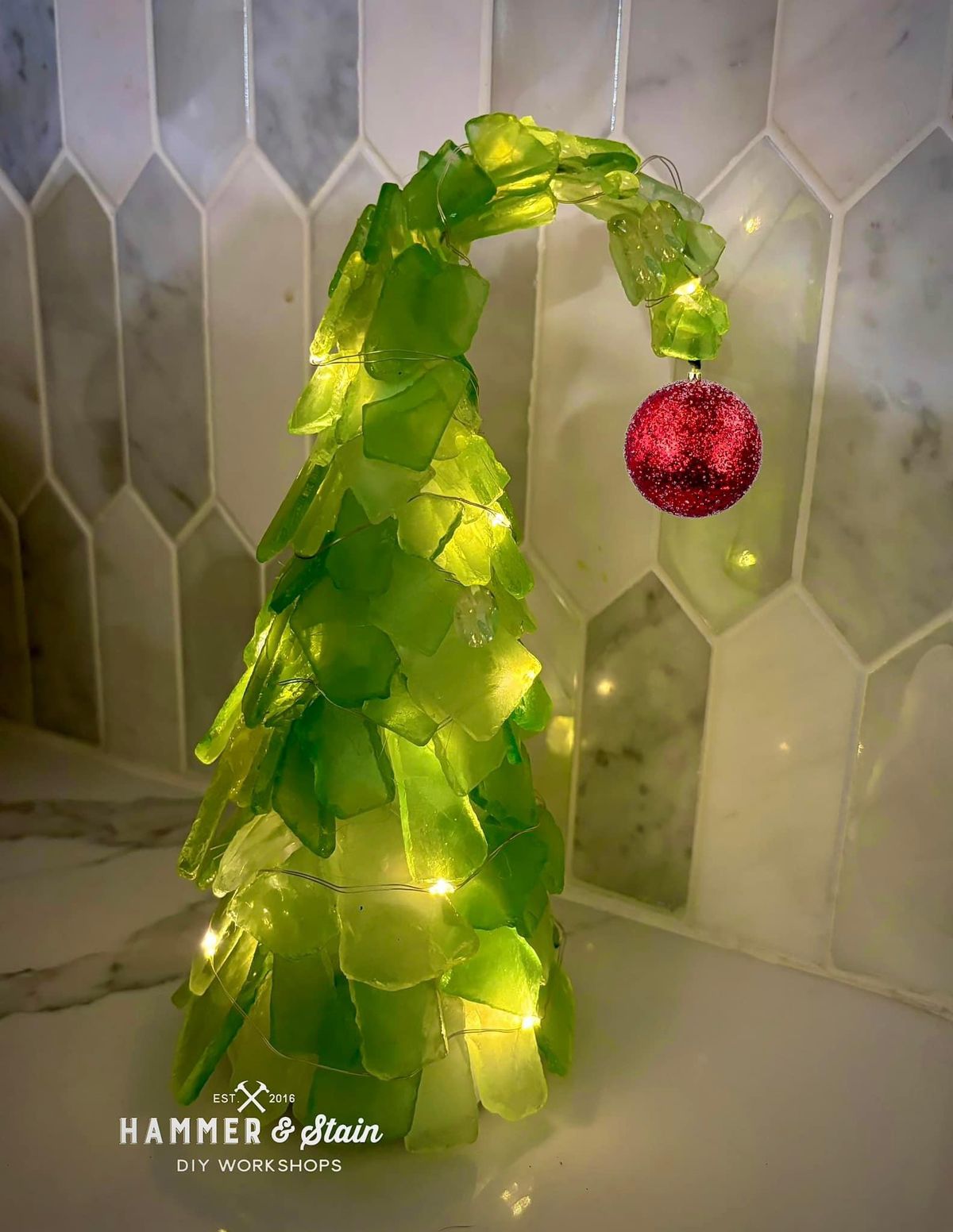 GRINCHY SeaGlass Tree Workshop #2 *SOLD OUT*