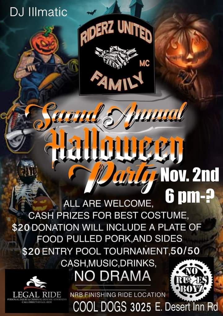 RIDERZ UNITED MC 2ND ANNUAL HALLOWEEN PARTY 