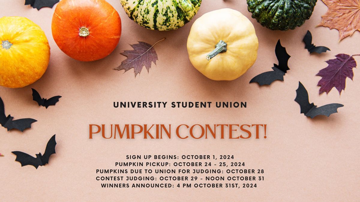 University Student Union Pumpkin Contest! 