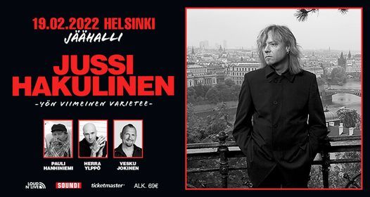 Peruuntuu Helsingin 19.2. osalta\/ Liput voi k\u00e4ytt\u00e4\u00e4 Tampereen Viimeinen Varietee konsertissa 12.11.