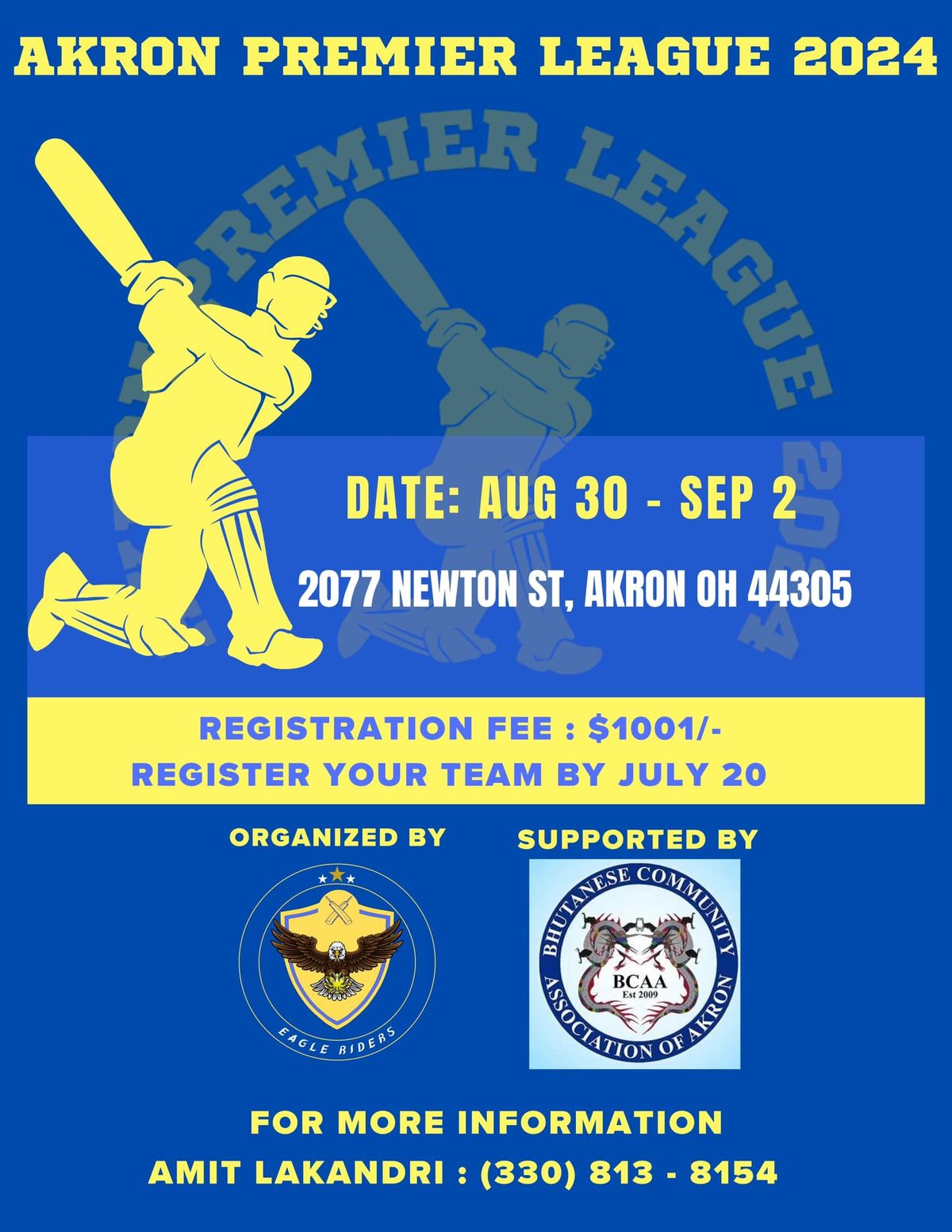 Join Us for an Exciting Cricket Tournament!