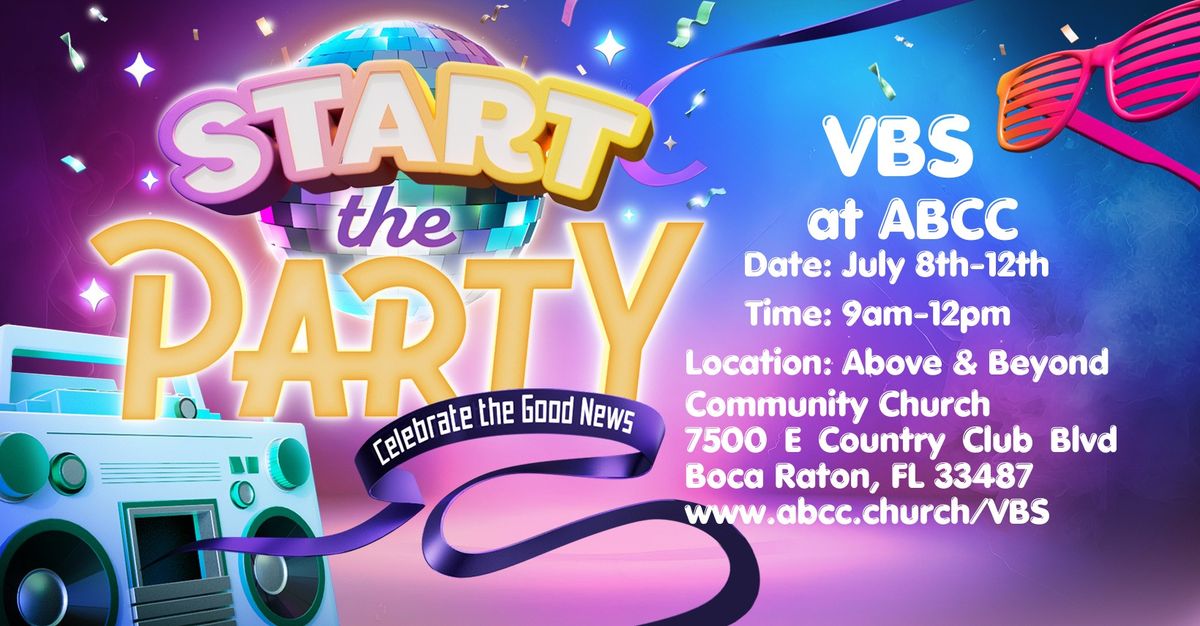 VBS at ABCC "Start the Party"