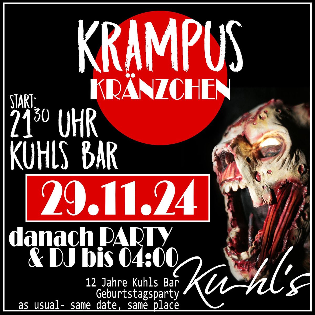 Krampuskr\u00e4nzchen 2024 x BirthdayParty