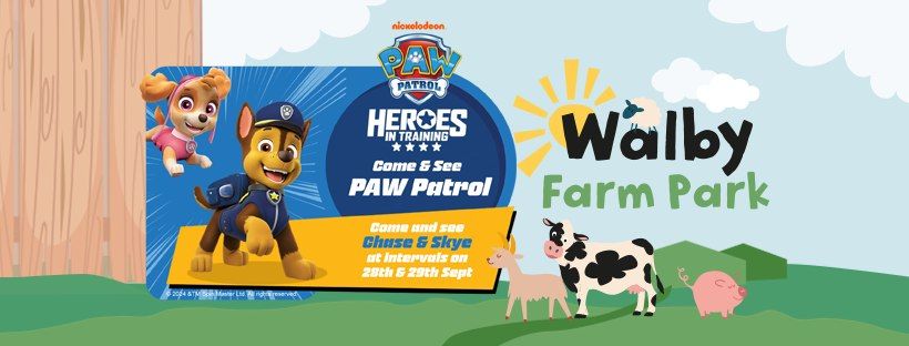 Paw Patrol visit Walby Farm Park