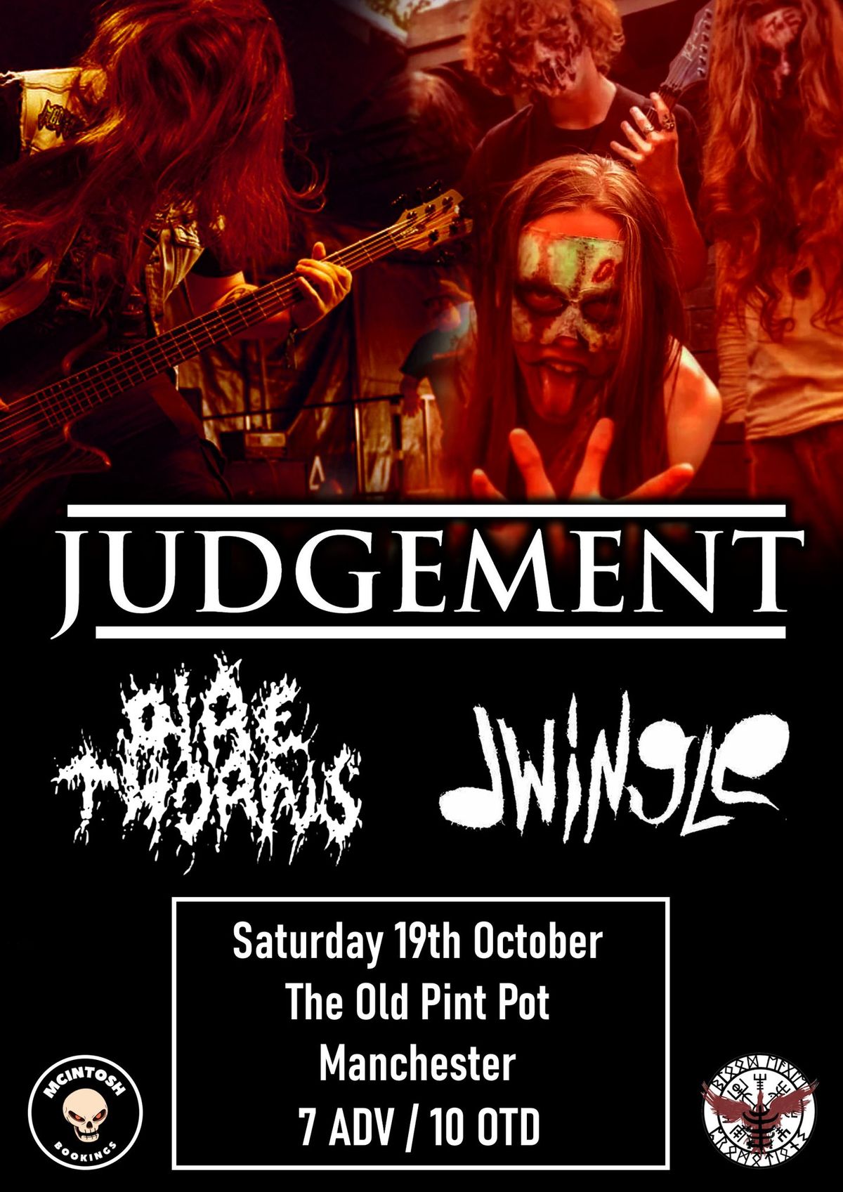 Judgement, Dire Thorns and DWINGLE (The Old Pint Pot Salford)