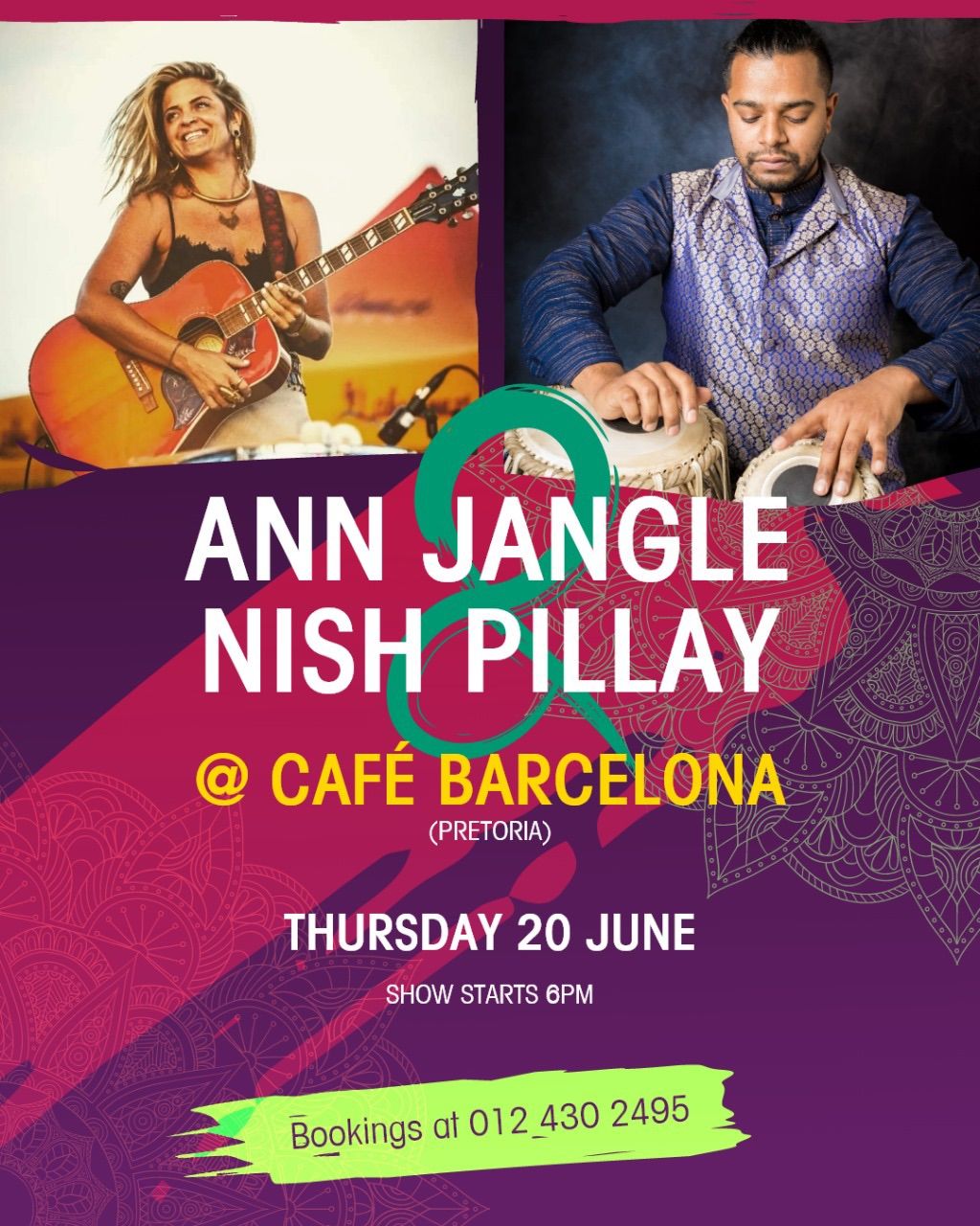 Ann Jangle & Nish Pillay Live @ Caf\u00e9 Barcelona 