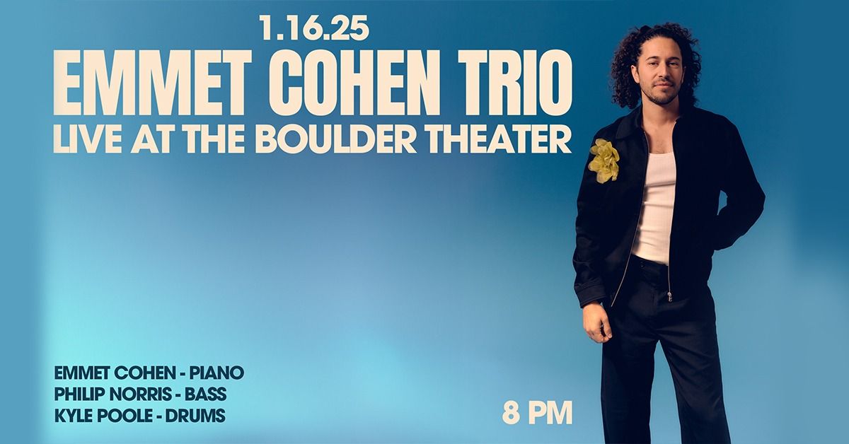 Emmet Cohen Trio | Boulder Theater