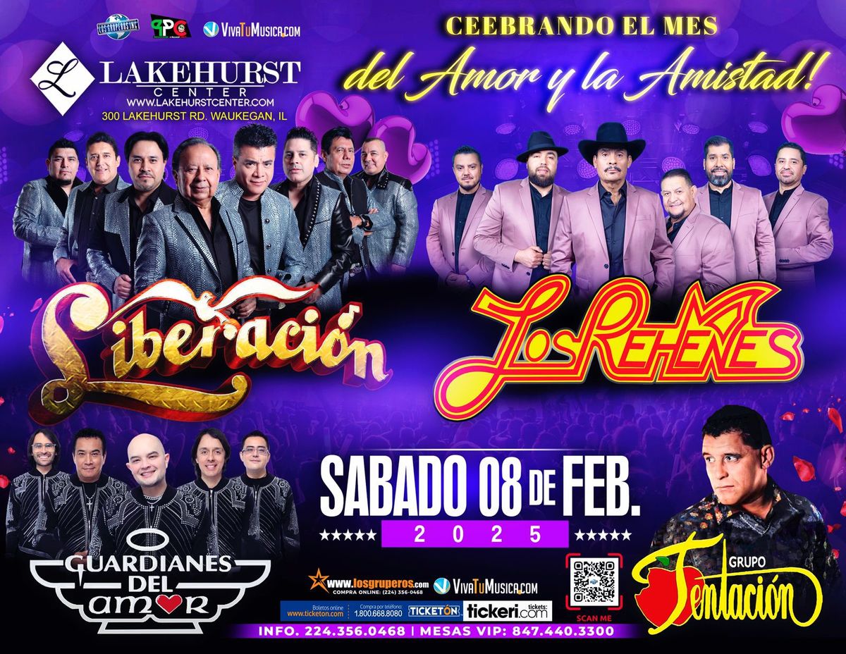 Liberaci\u00f3n, Los Rehenes, Guardianes Del Amor y Tentacion en Lakehurst