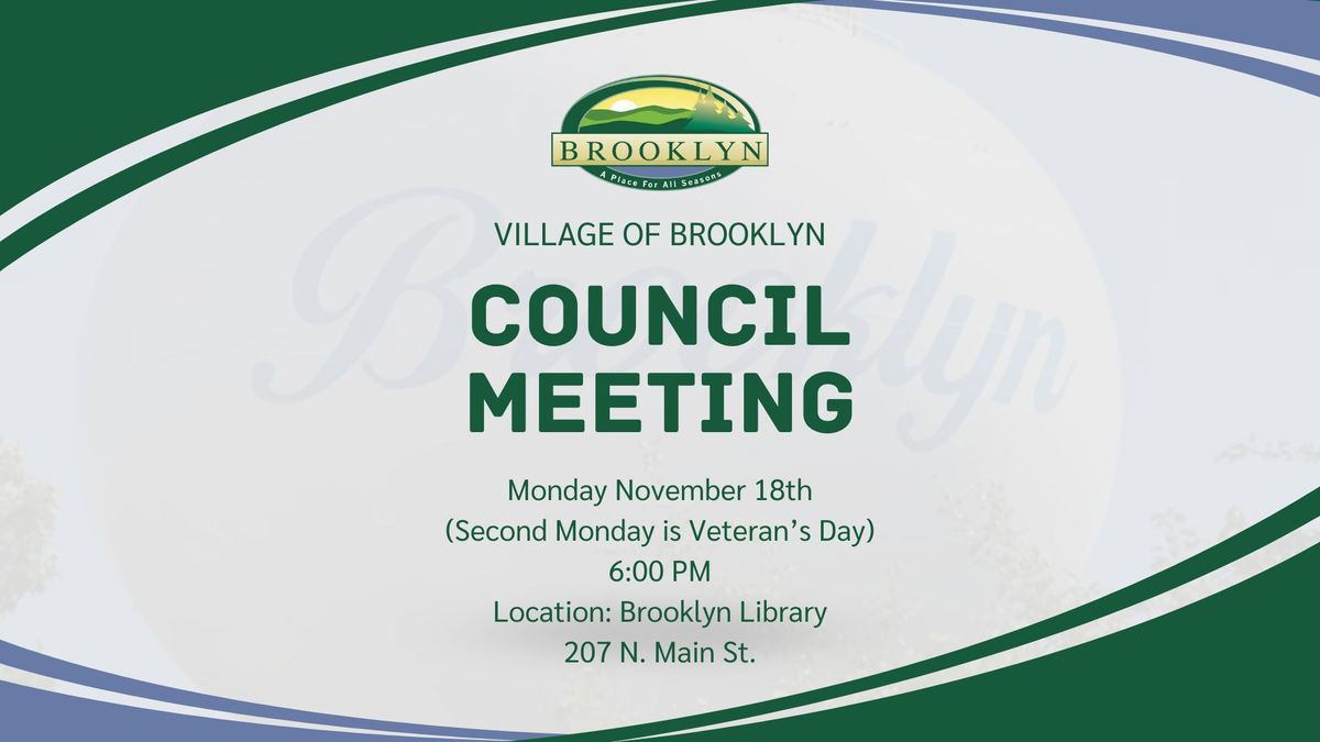 December Monthly Council Meeting