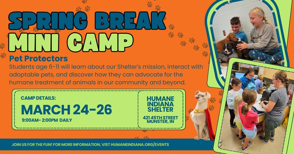 Spring Break Mini Kids' Camp - Humane Indiana