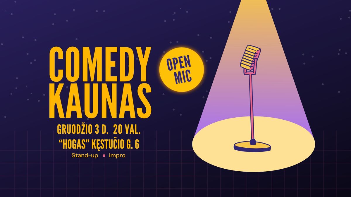 Comedy Kaunas Open mic