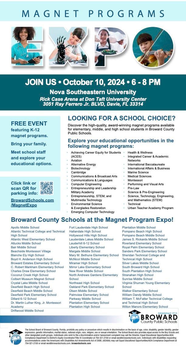 BCPS Magnet Programs Expo Nova Southeastern University 