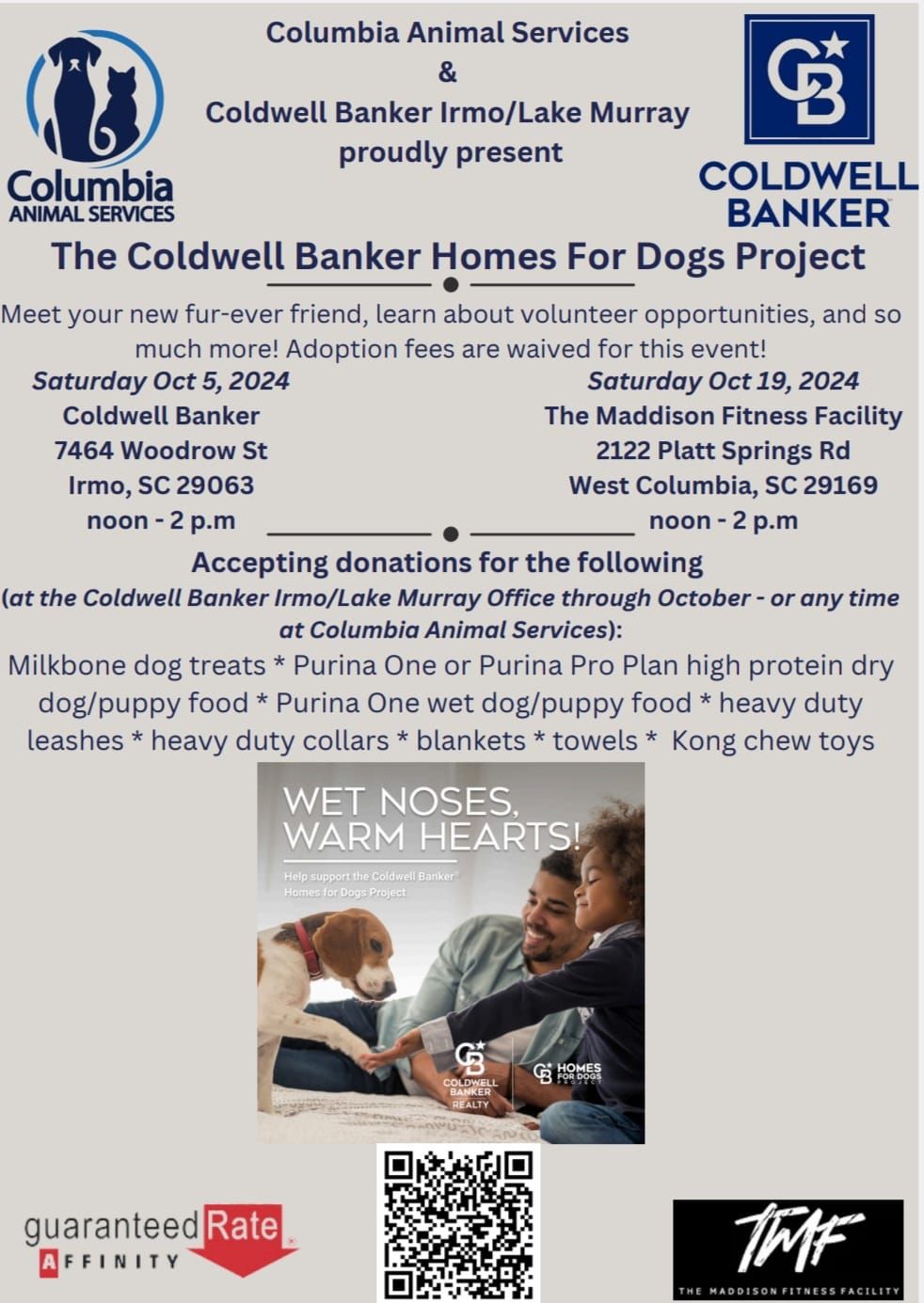 Homes For Dogs Project presented by Coldwell Banker and Columbia Animal Services