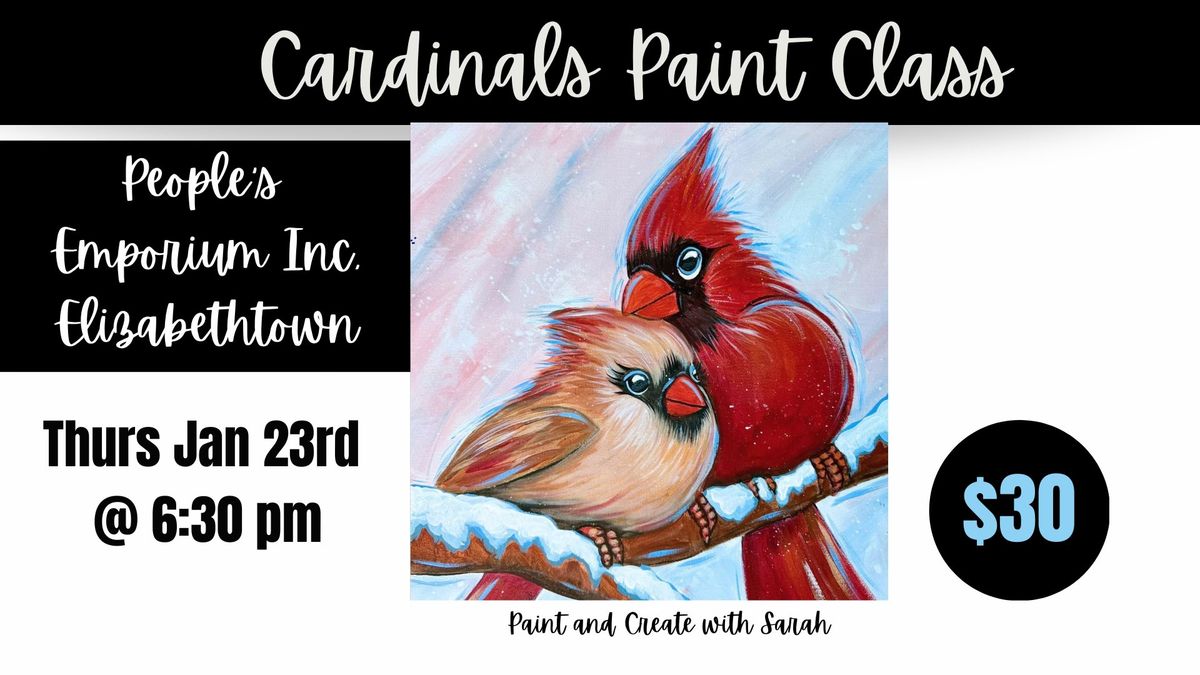 Cardinals Paint Class *SOLD OUT*