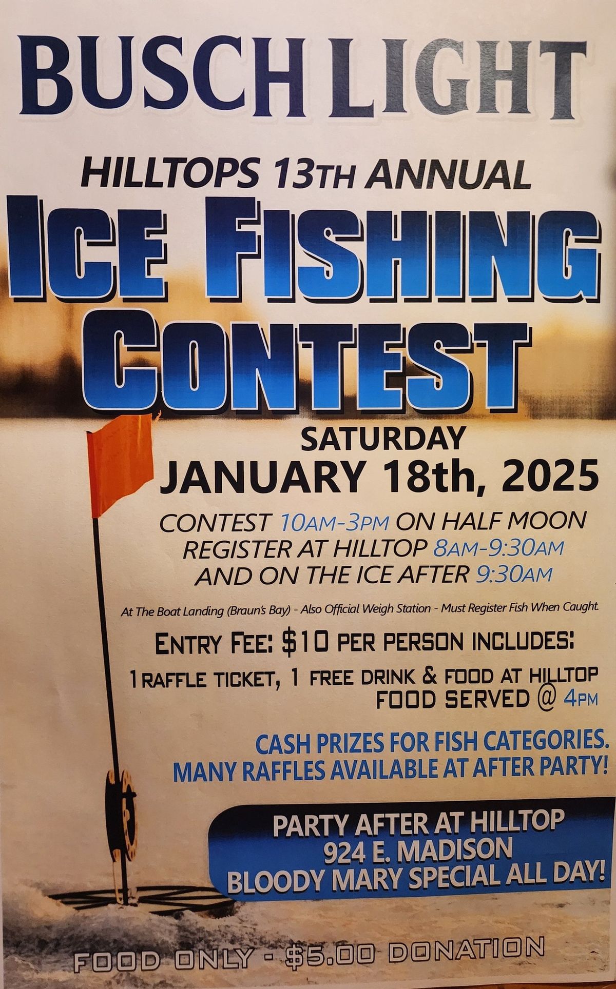 Hilltop's 13th Annual Ice Fishing Contest