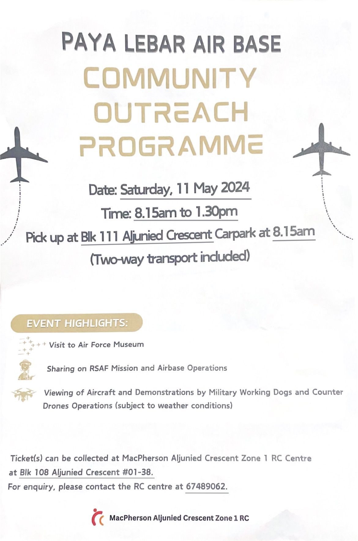Paya Lebar Air Base - Community Outreach Programme