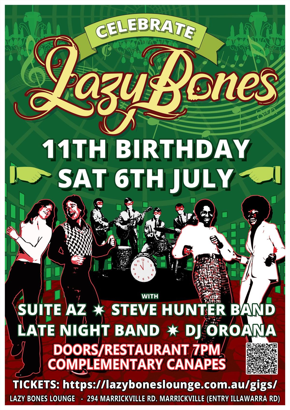 Lazybones\u2019 11th B'day Party! With Suite Az + FONIX + more!