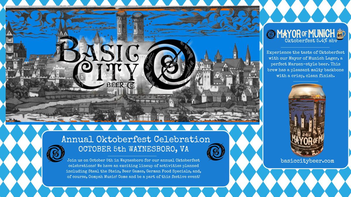 Basic City Beer Co. Annual Oktoberfest Celebration!!!