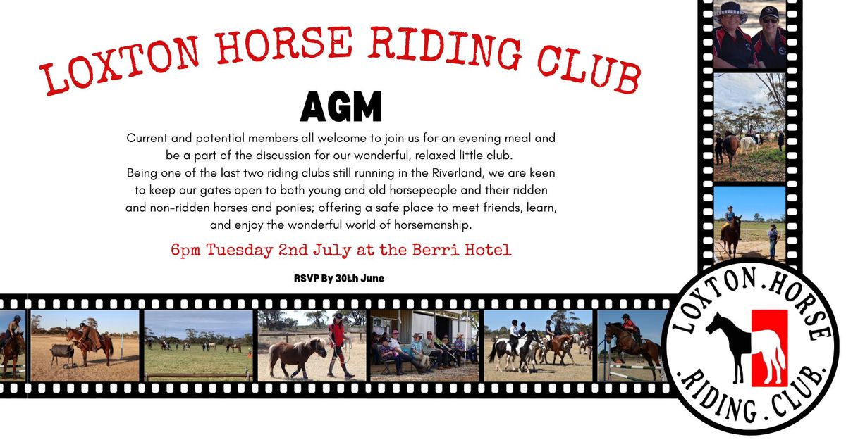 LOXTON HORSE RIDING CLUB AGM