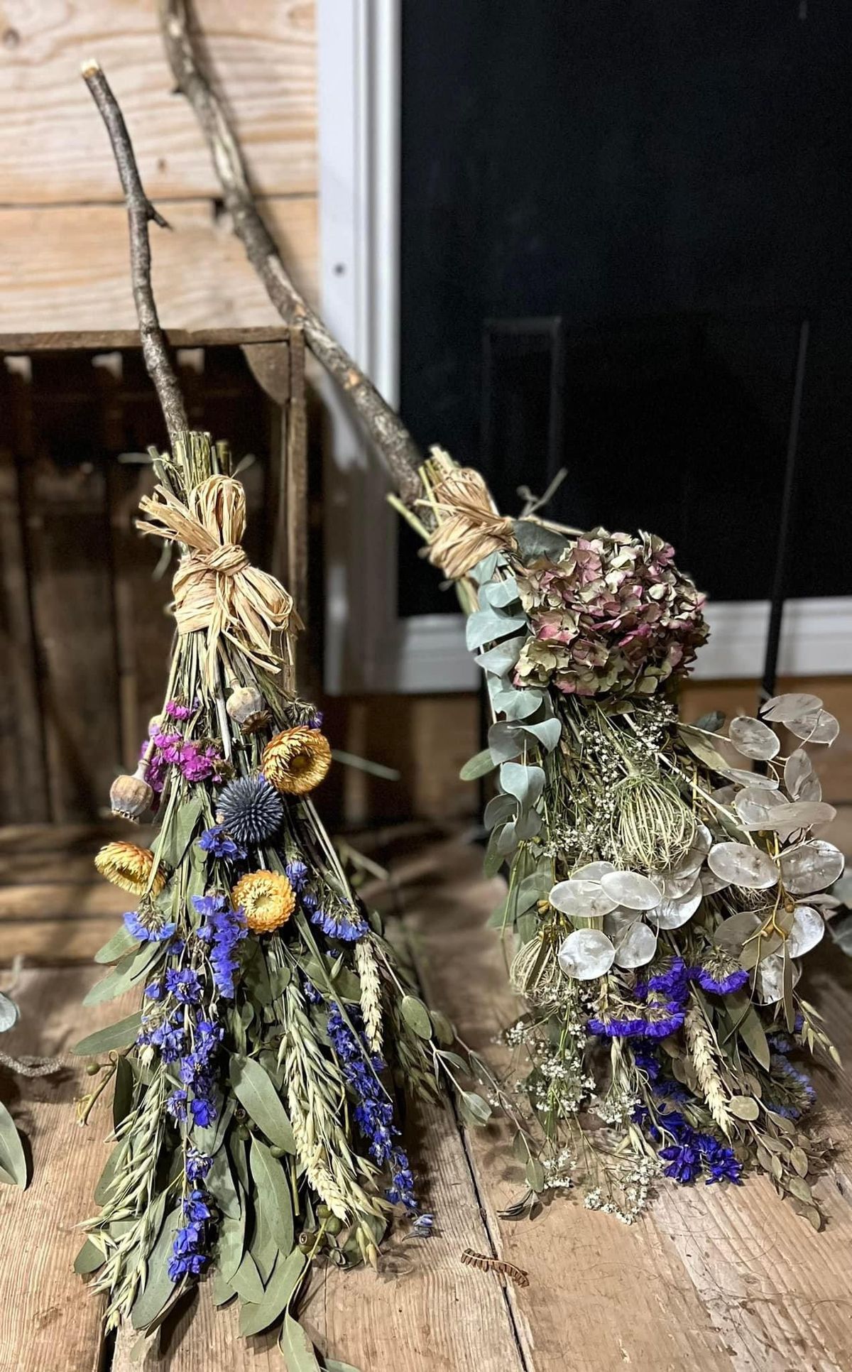 Halloween & Samhain Dried Flower Witch\u2019s Broom