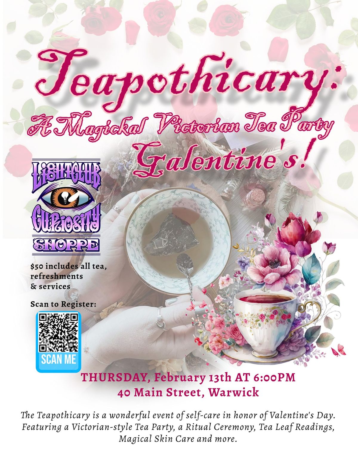 February Teapothicary: An Evening of Self-Care